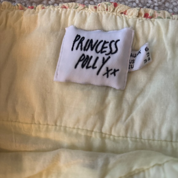 NWOT Princess Polly Freya Mini Dress Yellow Floral - Picture 2 of 4